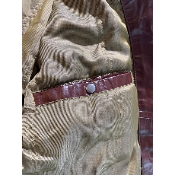 Wilsons Leather M. Julian Moto Jacket Men's Size 2XLT Brown Lined Full Zip - Picture 10 of 14